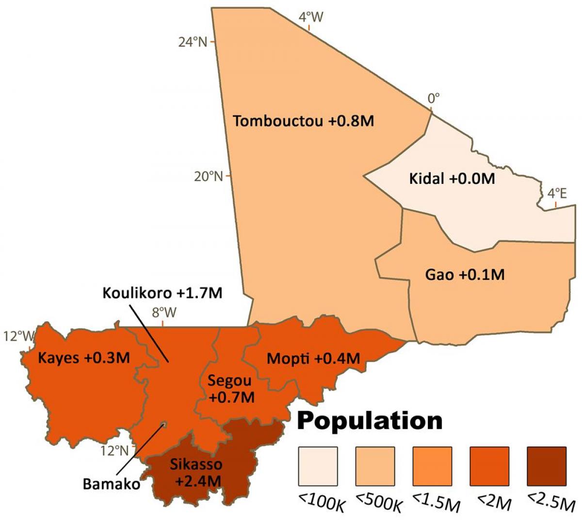 지도 말리의 인구