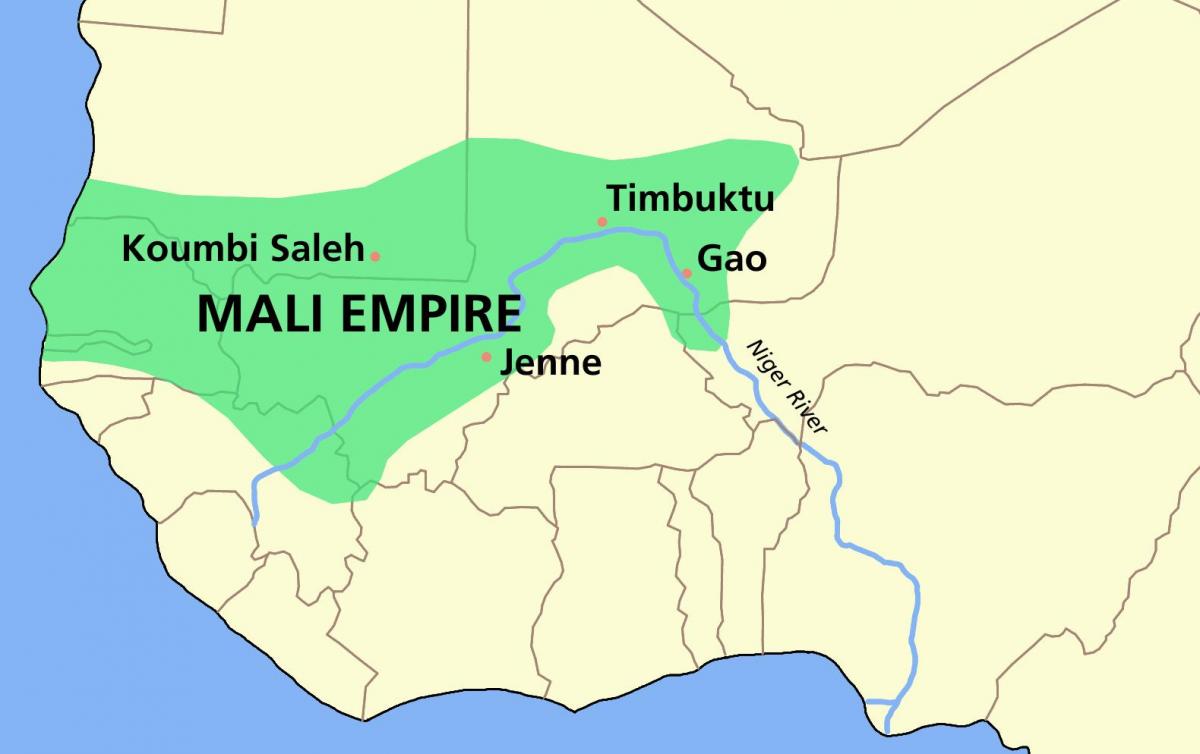 영국의 Mali 지도