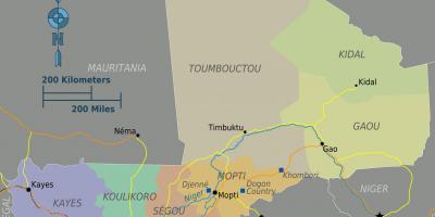 지도 말리의 지역